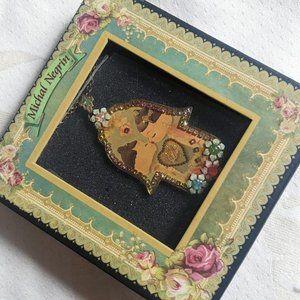 Michal Negrin rhinestone hamsa necklace